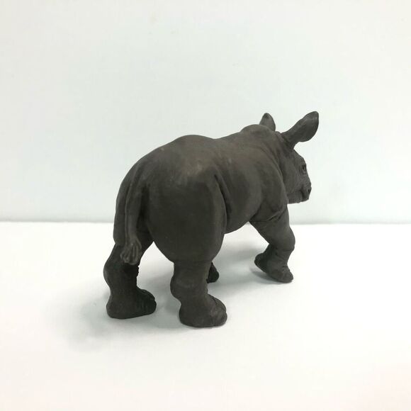 white rhino educational pvc toy safari ltd 1996 cake topper wild life - Picture 4 of 7